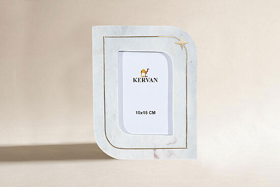 MERMER RESİM ÇERÇEVESİ -BEYAZ-15X15X5 CM PFN-HSH-02 - 1