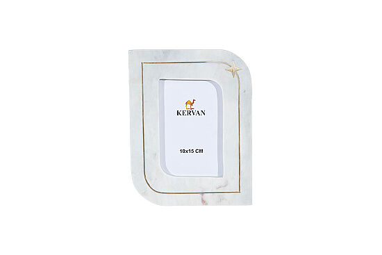 MERMER RESİM ÇERÇEVESİ -BEYAZ-15X15X5 CM PFN-HSH-02 - 2