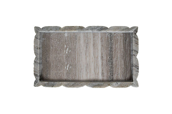 MERMER SERVİS TEPSİSİ-BEJ- 34X20X3.5 CM TTN-719B - 4