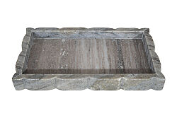 MERMER SERVİS TEPSİSİ-BEJ- 34X20X3.5 CM TTN-719B - 3