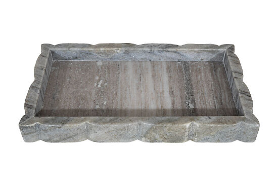 MERMER SERVİS TEPSİSİ-BEJ- 34X20X3.5 CM TTN-719B - 3