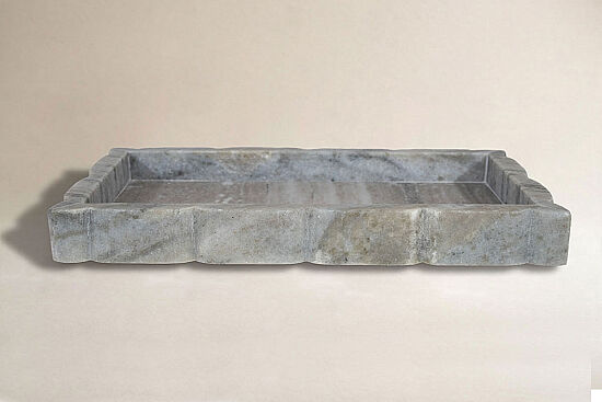 MERMER SERVİS TEPSİSİ-BEJ- 34X20X3.5 CM TTN-719B - 1