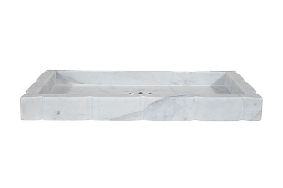 MERMER SERVİS TEPSİSİ-BEYAZ -34X20X3.5 CM TTN-719A - 2
