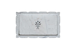 MERMER SERVİS TEPSİSİ-BEYAZ -34X20X3.5 CM TTN-719A - 3