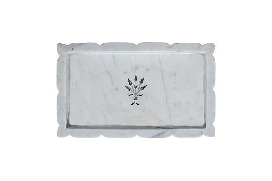 MERMER SERVİS TEPSİSİ-BEYAZ -34X20X3.5 CM TTN-719A - 3