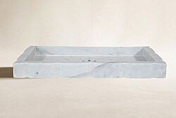 MERMER SERVİS TEPSİSİ-BEYAZ -34X20X3.5 CM TTN-719A - KERVAN