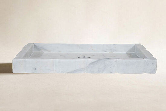 MERMER SERVİS TEPSİSİ-BEYAZ -34X20X3.5 CM TTN-719A - 1