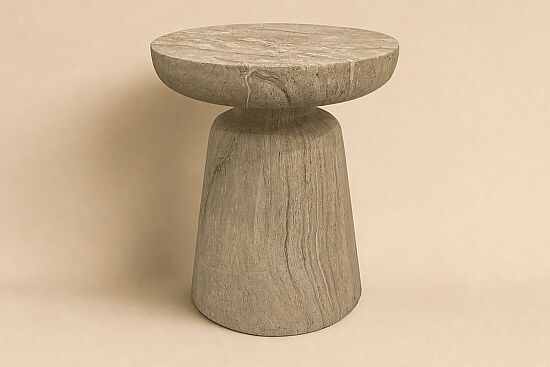 MERMER TABURE/SEHPA BEJ 40x40x44cm (#MKT13) - 1