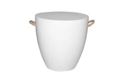 MERMER TABURE/SEHPA BEYAZ YUVARLAK 45x45cm KTA-WD-001 - SEHPA