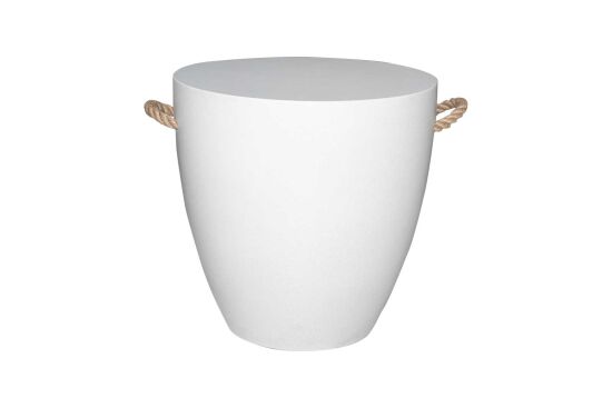 MERMER TABURE/SEHPA BEYAZ YUVARLAK 45x45cm KTA-WD-001 - 1