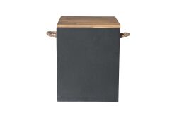 MERMER TABURE/SEHPA SİYAH KARE 35x35x45cm KTA-BD-001 - SEHPA