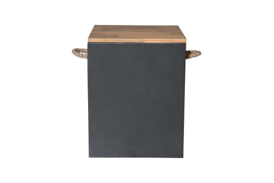 MERMER TABURE/SEHPA SİYAH KARE 35x35x45cm KTA-BD-001 - 1