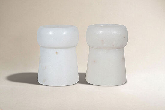 MERMER TUZ & BİBER SETİ-BEYAZ - 5X5X7.62 CM SPN-309A - 1