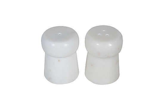 MERMER TUZ & BİBER SETİ-BEYAZ - 5X5X7.62 CM SPN-309A - 3
