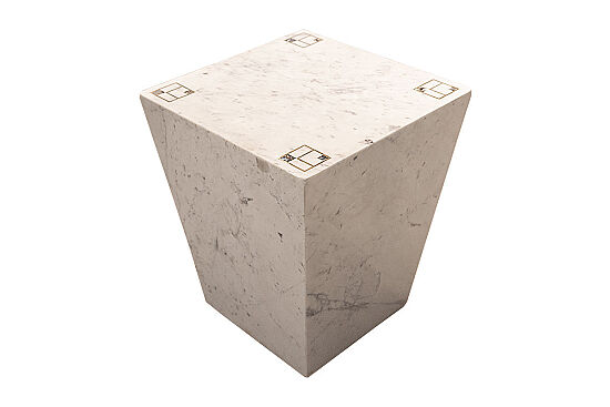 MERMER YAN SEHPA-BEYAZ- 50X50X53 CM TAB-097D - 4