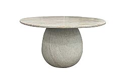 MERMER YUVARLAK YEMEK MASASI KREM 135x135x76cm (#MKT16) - 2