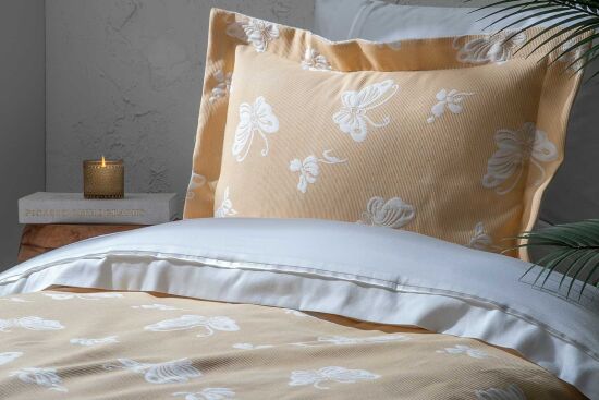 MERONİS PİKE-YATAK ÖRTÜSÜ 170x240 2 PRC SARI - 2