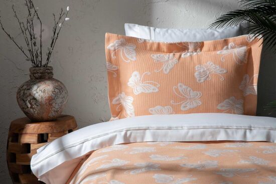 MERONİS PİKE-YATAK ÖRTÜSÜ 170x240 2 PRC TURUNCU - 1