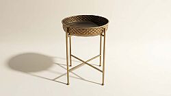 METAL YAN SEHPA L0:45.5x45.5x62 CM T224462T2E347A - HOME SWEET HOME