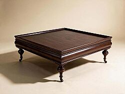METROPOL KARE ORTA SEHPA TEPSİLİ 130x130x47cm - SEHPA