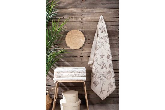 MEVA 90X170 PESTEMAL HAVLU KAHVE (STK) - 1