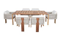 MİNA YEMEK MASA + 6 ADET SANDALYE - KERVAN