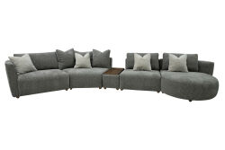 MODICA KÖŞE KOLTUK KAHVE 130x400x87cm (MONTARO 24294-15) - KERVAN
