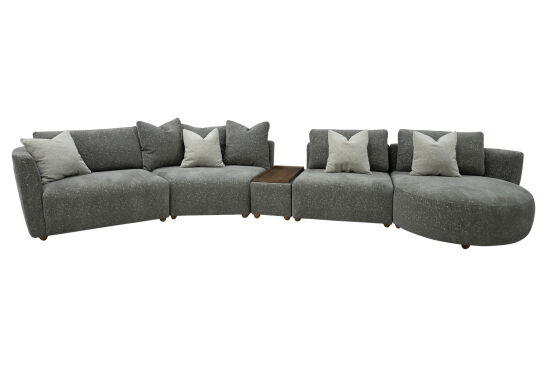 MODICA KÖŞE KOLTUK KAHVE 130x400x87cm (MONTARO 24294-15) - 1