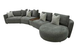 MODICA KÖŞE KOLTUK KAHVE 130x400x87cm (MONTARO 24294-15) - 2