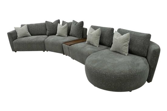 MODICA KÖŞE KOLTUK KAHVE 130x400x87cm (MONTARO 24294-15) - 2