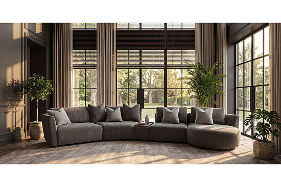 MODICA KÖŞE KOLTUK KAHVE 130x400x87cm (MONTARO 24294-15) - 3