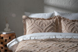 MOGES PİKE - YATAK ÖRTÜSÜ 240x250 3 PRC BEJ - KERVAN