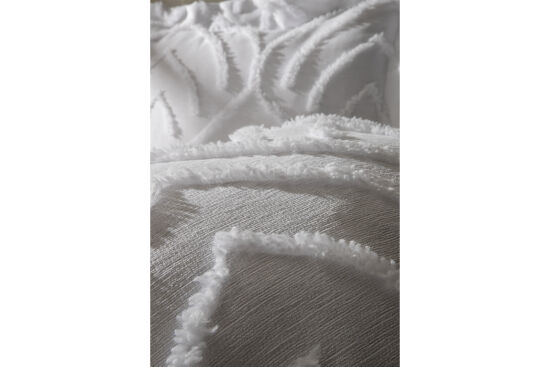 MOGES PİKE - YATAK ÖRTÜSÜ 240x250 3 PRC BEYAZ - 4