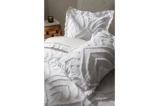 MOGES PİKE - YATAK ÖRTÜSÜ 240x250 3 PRC BEYAZ - 6