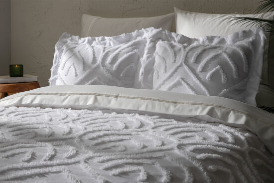 MOGES PİKE - YATAK ÖRTÜSÜ 240x250 3 PRC BEYAZ - 2