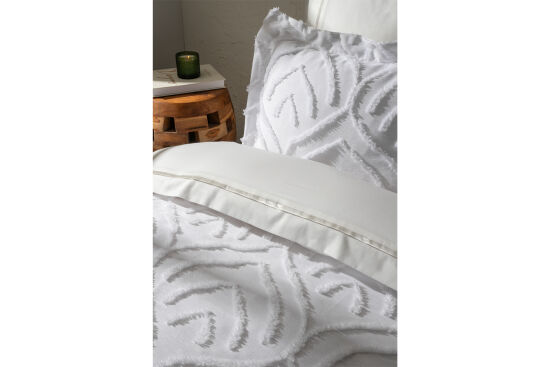 MOGES PİKE - YATAK ÖRTÜSÜ 240x250 3 PRC BEYAZ - 7
