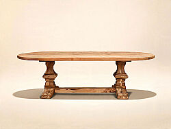 MONAKO OVAL YEMEK MASASI TEAK 100x220x79cm - 2