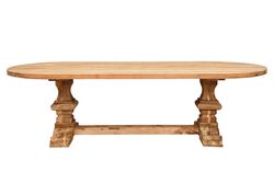 MONAKO OVAL YEMEK MASASI TEAK 280x120x79cm - Thumbnail