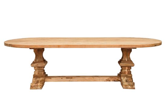 MONAKO OVAL YEMEK MASASI TEAK 280x120x79cm