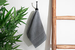 MOTİF DESEN BORDÜRLÜ HAVLU 30X50cm MAVİ - SERİSONU HAVLU BORNOZ