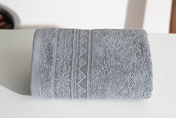MOTİF DESEN BORDÜRLÜ HAVLU 30X50cm MAVİ - 2
