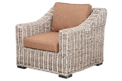 KERVAN - MUSTANG RATTAN TEKLI KOLTUK BEYAZ 92x97x80cm