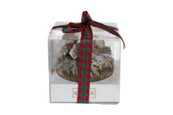 NARE KOKU ŞİŞESİ EKRU-GOLD 14X10 CM - KERVAN