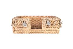 NATURİS PEÇETELİK (RTB 23X1 ) 18X18X6 cm NATURAL - KERVAN