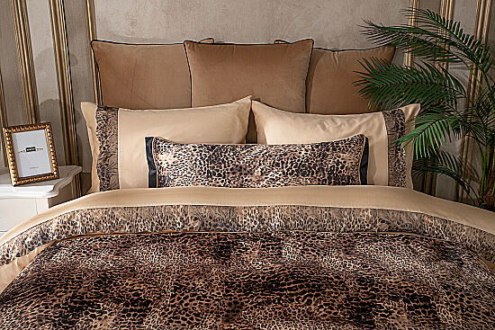 NEGALL ŞAL SET 90X250 5 PRC SİYAH-KAHVE - 1