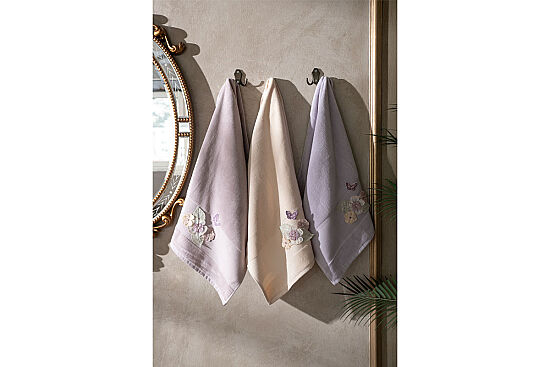 NERGİS 3 PRÇ KUTULU HAVLU SET - 5