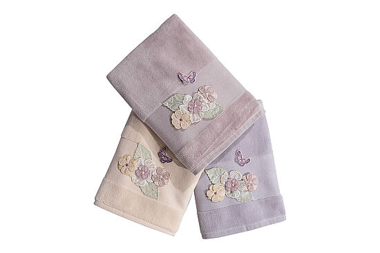 NERGİS 3 PRÇ KUTULU HAVLU SET - 3