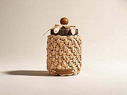 NEW RIGONNI ORTA KAVANOZ NATURAL 10x18cm - HOME SWEET HOME