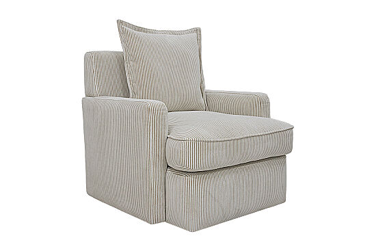 NOİR TEKLİ KOLTUK BEJ-KAHVE 95x95x80cm (ENTO 24459-01) - 2