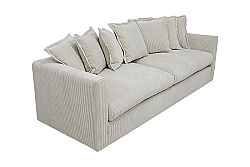 NOİR ÜÇLÜ KOLTUK BEJ-KAHVE 95x255x70cm (ENTO 24459-01) - 3